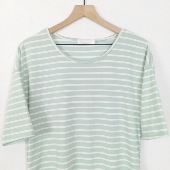 Sign Here striped midi tee dress with pockets - Picture 3 of 7